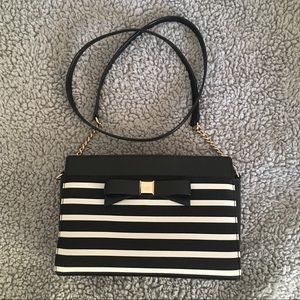 Kate Spade black and white crossbody bag